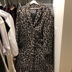 Top shop leopard print coat - LIKE NEW